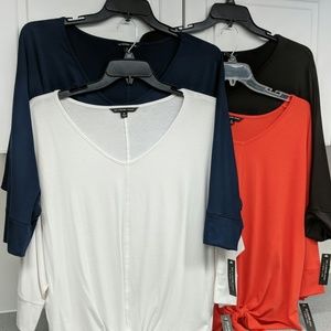 S/4 2X Tiefront Poly Blouse NWT & XL Maxi Skirt